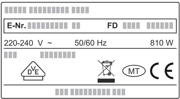 SIEMENS BI630CNS1 - E-Nummer und FD-Nummer - 1
