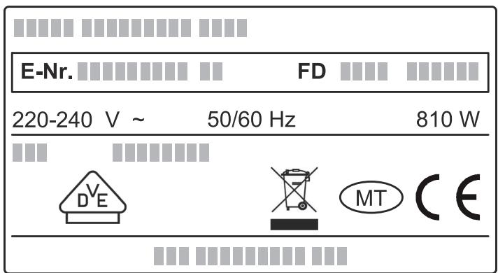 SIEMENS BI630CNS1 - E number and FD number - 1