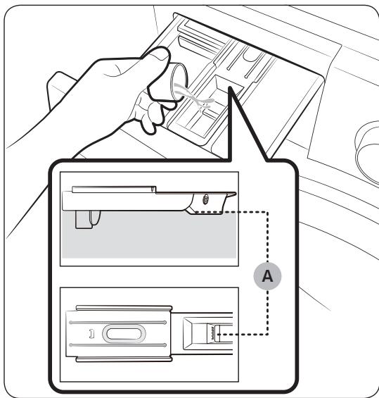 SAMSUNG WW70K5210UW - Verser la lessive dans le tiroir à lessive - 2