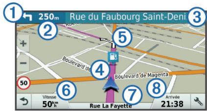 GARMIN ZUMO 395 - Votre itinétaire sur la carte - 1
