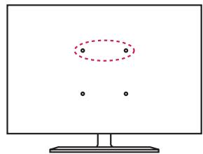 LG 28LB450B - Fixar a TV numa parede - 1