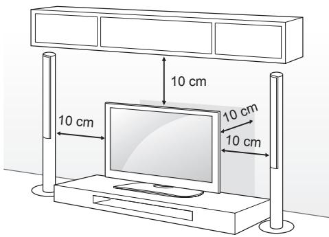 LG 28LB450B - Mounting on a table - 1