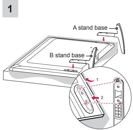 LG 32LB650V - Attaching the stand - 8