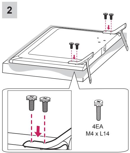 LG 32LB650V - Attaching the stand - 6