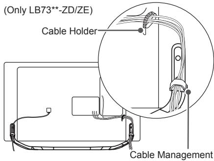 LG 32LB650V - Tidying cables - 7