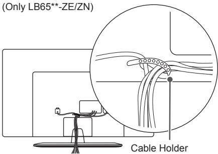 LG 32LB650V - Tidying cables - 5