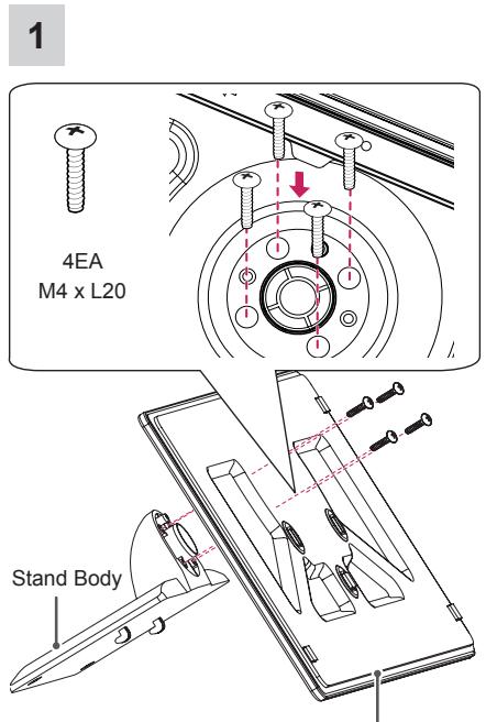 LG 32LB650V - Attaching the stand - 9