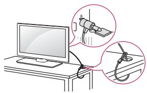 LG 32LF650V - Utilizar o Sistema de segurar kensington - 1
