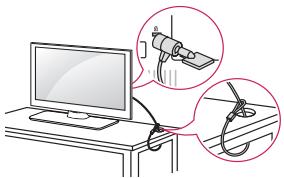LG 32LF650V - Verwendend des kensington-sicherheitssystems - 1