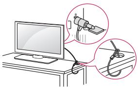 LG 32LF650V - Het Kensington-veiligheidssysteme gebruiken - 1
