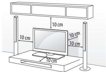 LG 32LF650V - Installation sur une table - 1