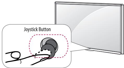 LG 32LF650V - Using the joystick button - 1