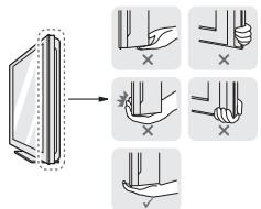 LG 32LH530V - Lifting and moving the TV - 2