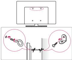 LG 40UH630V - Fixar a TV numa parede - 1