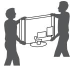 LG 40UH630V - Lifting and moving the TV - 3