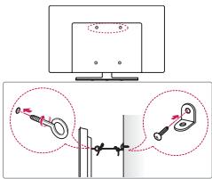 LG 40UH630V - Befestigen des TV-Gerätes an einer Wand - 1
