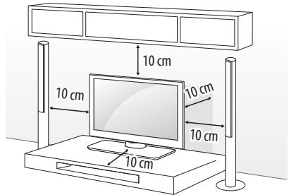 LG 40UH630V - Installation sur une table - 1