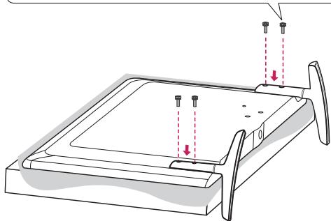 LG 42LB5610 - Attaching the stand - 6