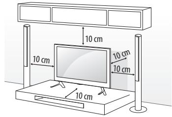 LG 43LF5100, 43LH5100, 49LH5100 - Montar numa mesa - 1