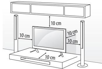 LG 43LF5100,  43LH5100,  49LH5100 - Montaje en una mesa - 1