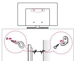 LG 43LH560V - Fixar a TV numa parede - 1