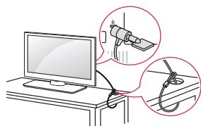 LG 43LH560V - Utilizzo del sistema di sicurezza kensington - 1