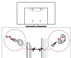 LG 43LH560V - Befestigen des TV-Gerätes an einer Wand - 1