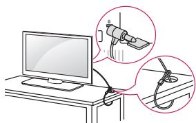LG 43LH560V - Utilizar o Sistema de segurar kensington - 1