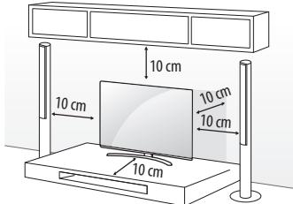 LG 43UH603V - Montage auf einem Tisch - 1