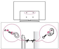LG 43UH603V - Befestigen des TV-Gerätes an einer Wand - 1