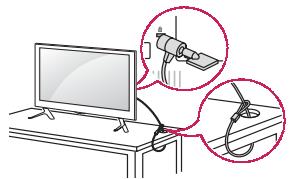 LG 49LJ5150V - Utilizar o Sistema de segurar kensington - 1