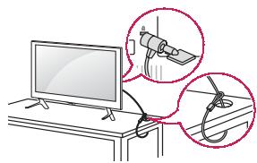 LG 49LJ5150V - Xρήση του συστήματος ασφαλείας kensington - 1