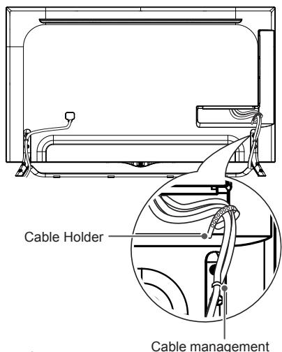 LG 49UB820V - Tidying cables - 1
