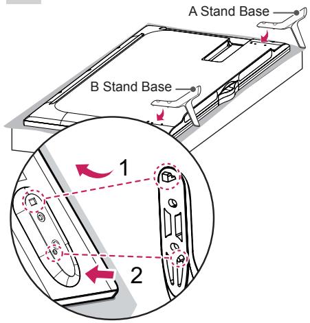 LG 49UB820V - Attaching the stand - 1