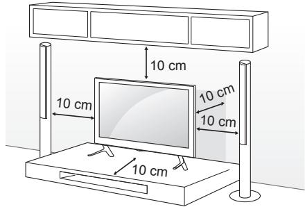 LG 49UB820V - Installation sur une table - 1