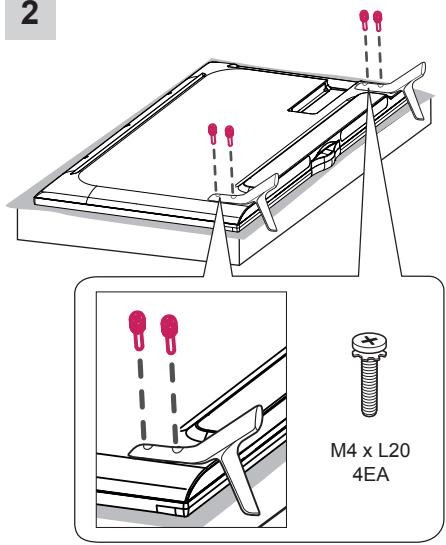 LG 49UB820V - Attaching the stand - 2