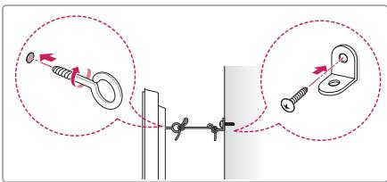 LG 49UB820V - Securing the TV to a wall - 2