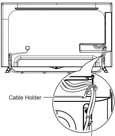 LG 49UB830V - Tidying cables - 1