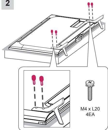 LG 49UB830V - Attaching the stand - 2