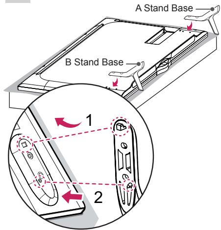 LG 49UB830V - Attaching the stand - 1