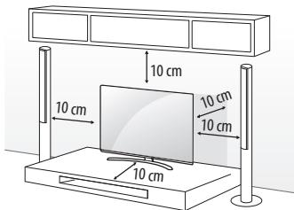 LG 49UH603V - Op een tafelblad plaatsen - 1