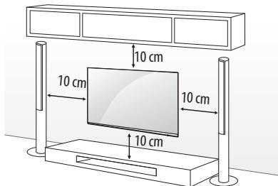 LG 49UH603V - Montagem numa parede - 1