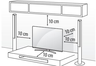 LG 49UH603V - Montage auf einem Tisch - 1
