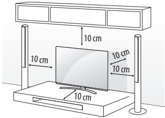 LG 49UH610V - Montaje en una mesa - 1
