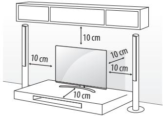 LG 49UH661V - Montagem numa mesa - 1