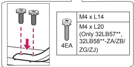 LG 50LB570V - Attaching the stand - 9