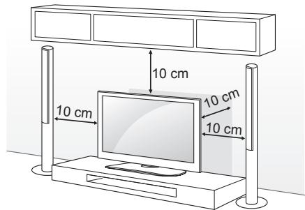 LG 50PB5600 - Montage auf einem Tisch - 1
