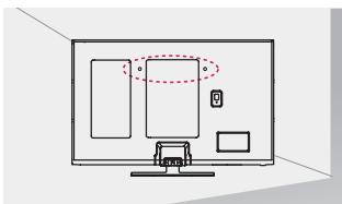 LG 50PB5600 - Fixar a TV numa parede - 1