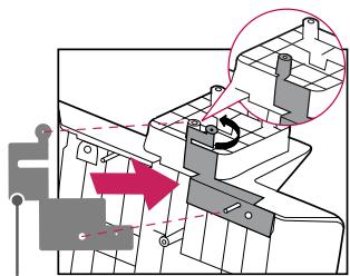 LG 50PB5600 - Attaching the stand - 1