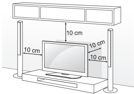 LG 50PB560U - Installation sur une table - 1